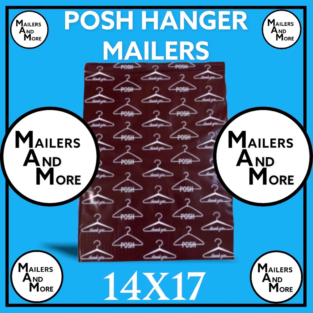50 14X17 Poly Mailers Posh Hanger Shipping Envelopes PRICE IS FIRM - Picture 5 of 6